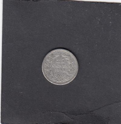 Beschrijving: 25 Cent WILLEM III